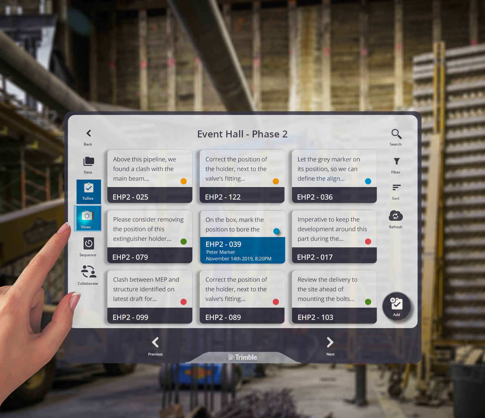 Quickly create to-do's for the office and field team in Connect for HoloLens