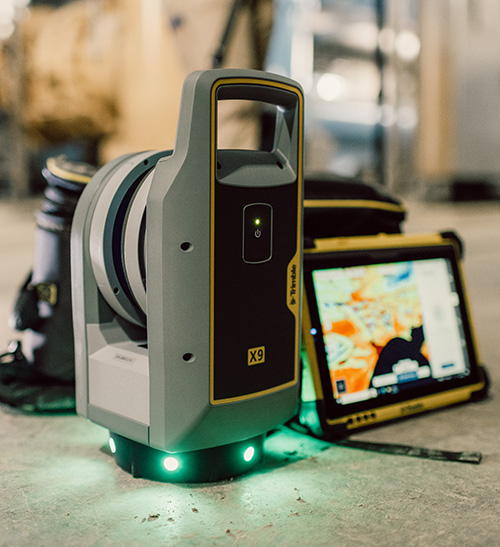 Trimble X9 laser scanning system with T10x tablet